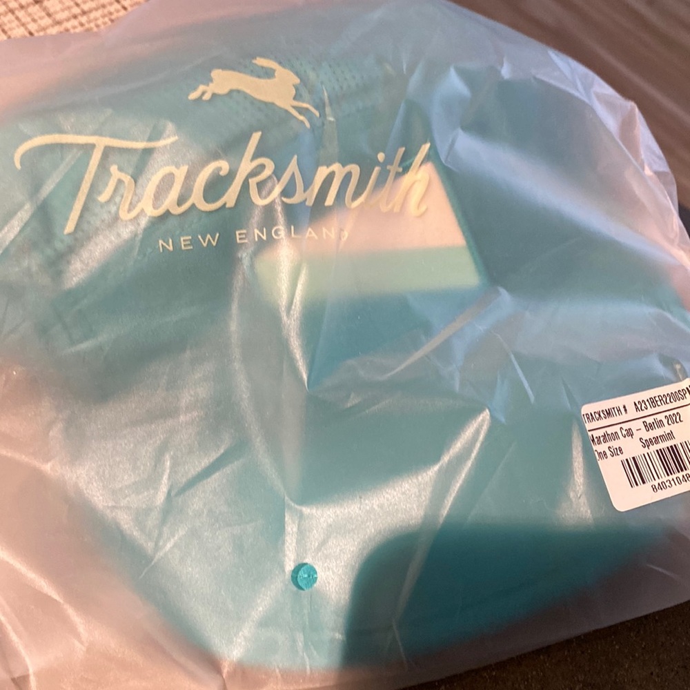 2022 Berlin marathon Tracksmith branding ciele brand running hat